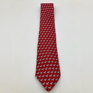 Vineyard Vines Men’s West Highland White Terrier Dog Tie 100% Silk Made in USA